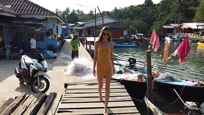 Model Leona Mia in Greeting From Thailand